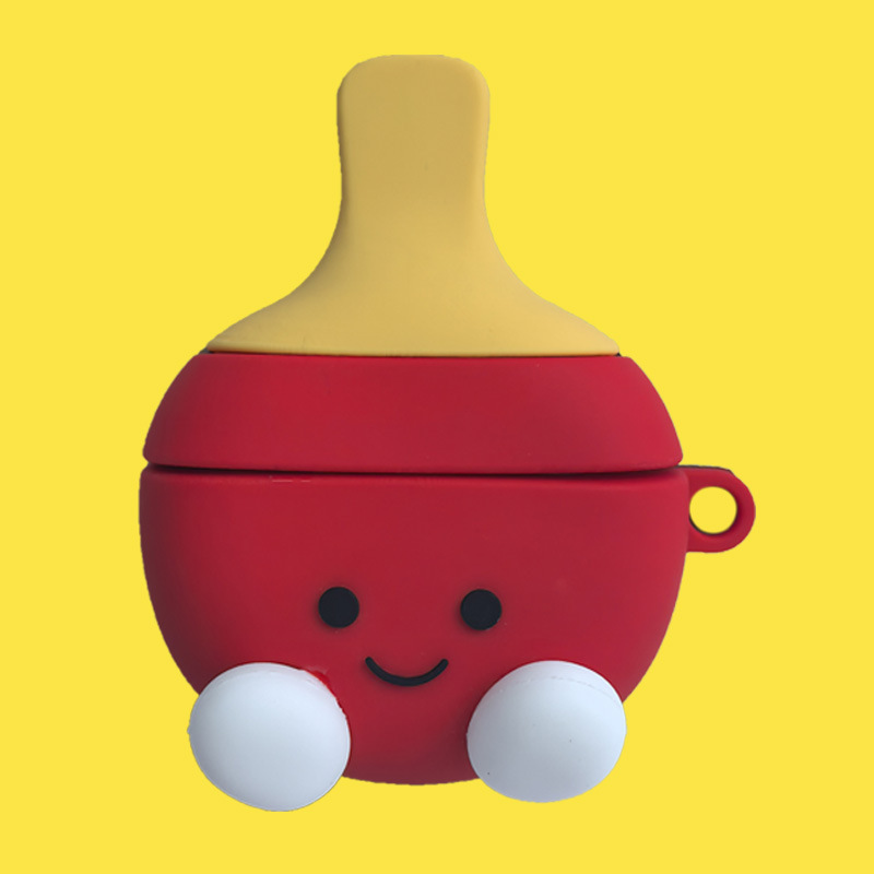 Airpods 4 ヘッドフォンケース Apple airpods pro2/3/1 ヘッドフォンケース新しい漫画保護カバー|undefined