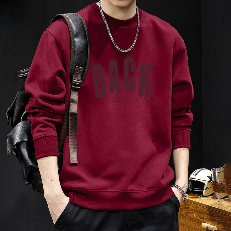 Marca de moda de hombre camisa de cuello redondo para hombres primavera y otoño nuevo tipo suelto simple pareja con chaqueta de terciopelo para hombres