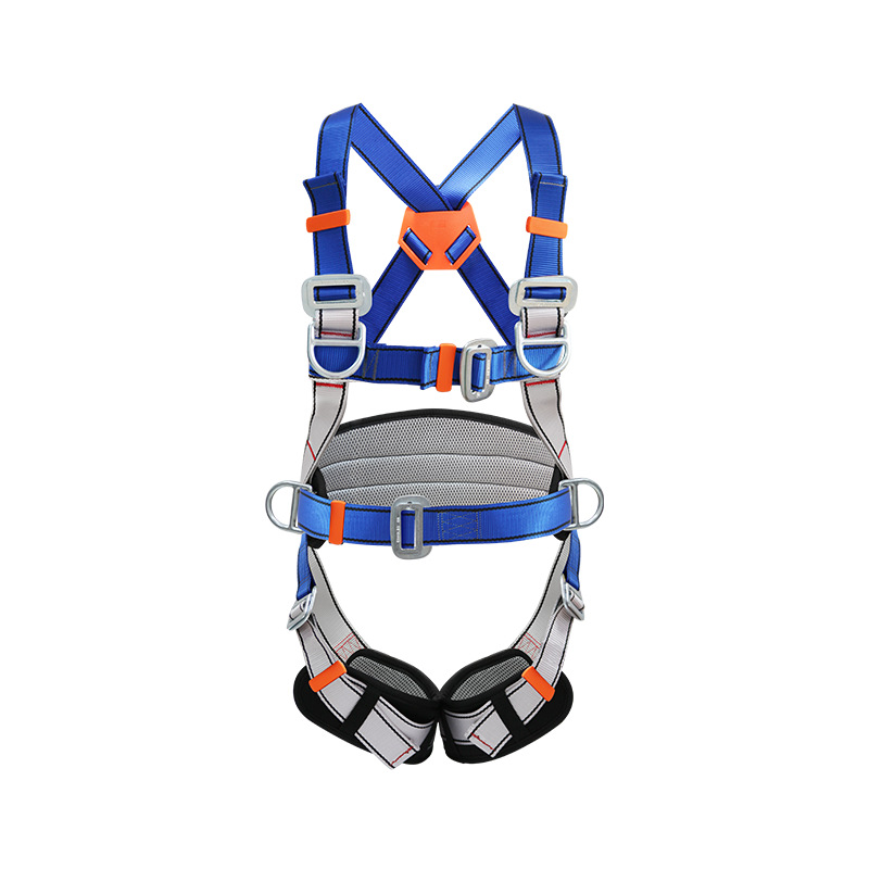 Blue and gray safety belt