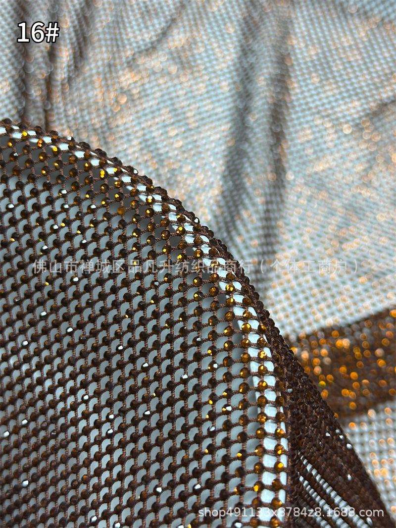 Fabricantes de tela de diamante caliente de alta densidad de 6 imitación de diamante australiano moda cena espectáculo de fiesta vestido de tela