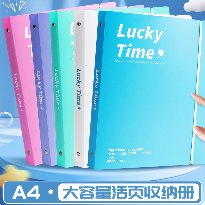 A4试卷收纳文件夹活页文件收纳册高颜值试卷收纳袋学生用资料册|undefined