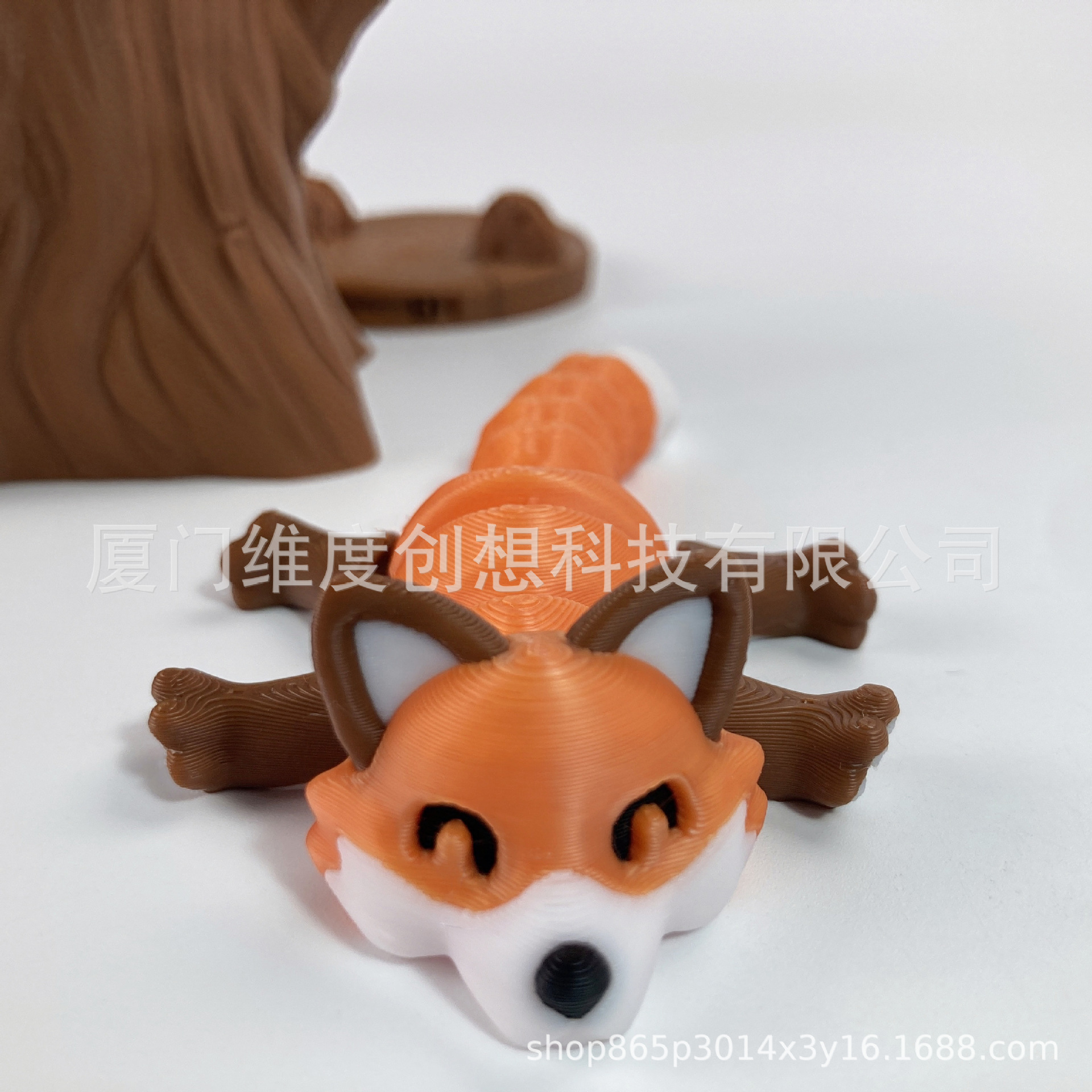 Juguetes de impresión 3D transfronterizos agujeros de árbol de zorro articulaciones móviles adornos para niños regalos de vacaciones Amazon TK stand