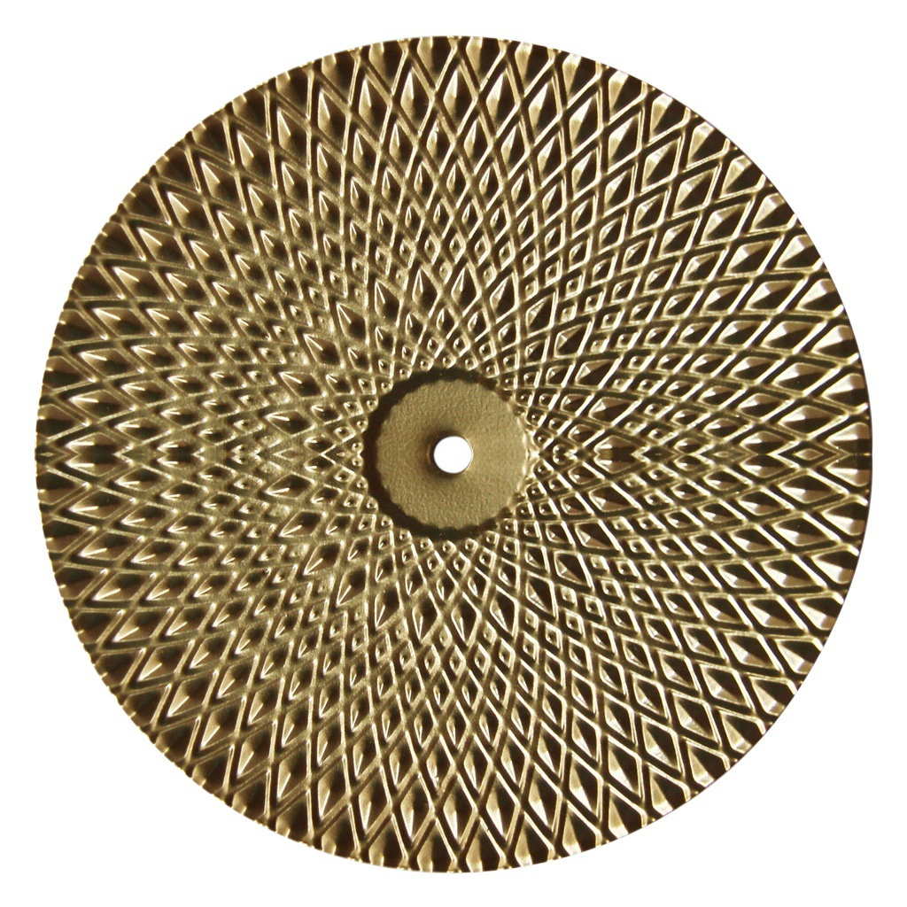 Настенное украшение из металла в стиле лёгкой роскоши, золотистый диск из железа, для дома.