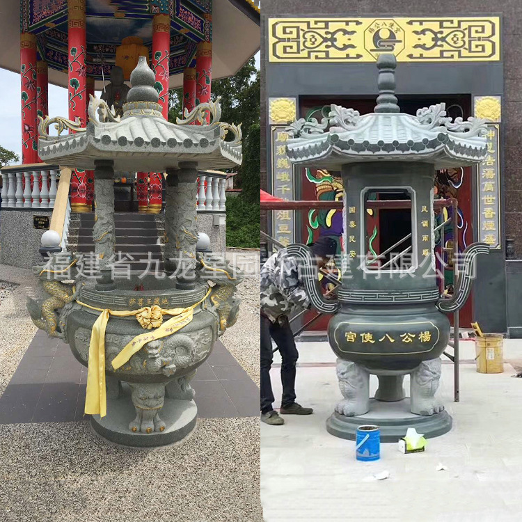 石雕石鼎青石仿古青铜鼎司母戊鼎鼎盛千秋雕塑园林广场雕塑厂家