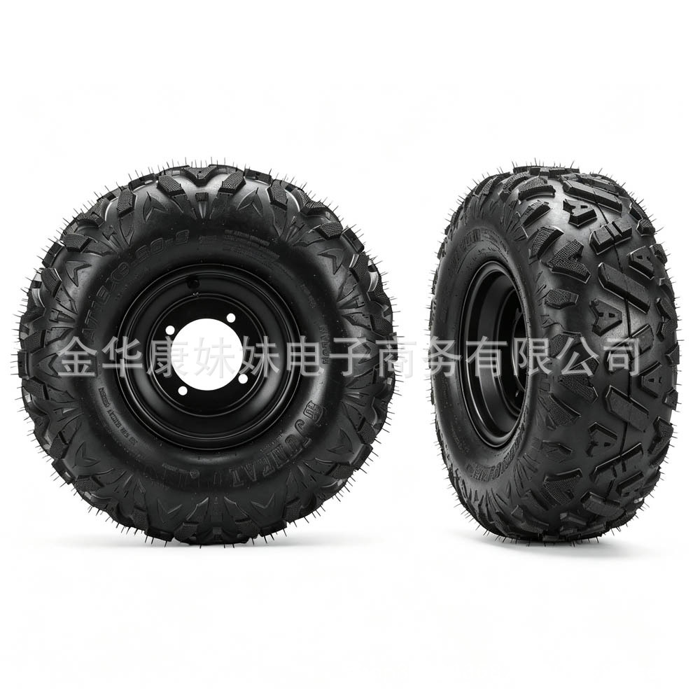 18/9.50-8 Thickened anti-puncture tire 8inch 4-hole rim all-terrain vehicle lawn