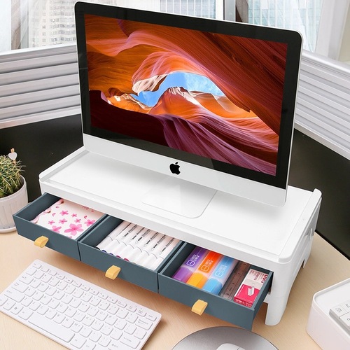 Computer monitor heightening shelf base bracket office neck guard desktop screen laptop desktop storage box