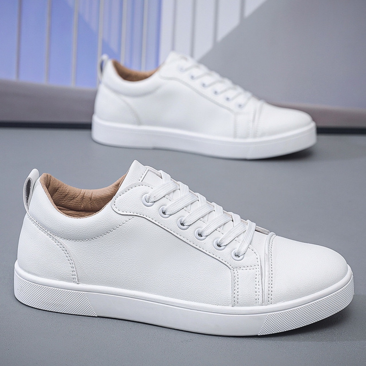 Europa CL rojo simple zapatos de hombre zapatos de skate de moda zapatos de cuero de viaje de negocios zapatos casuales