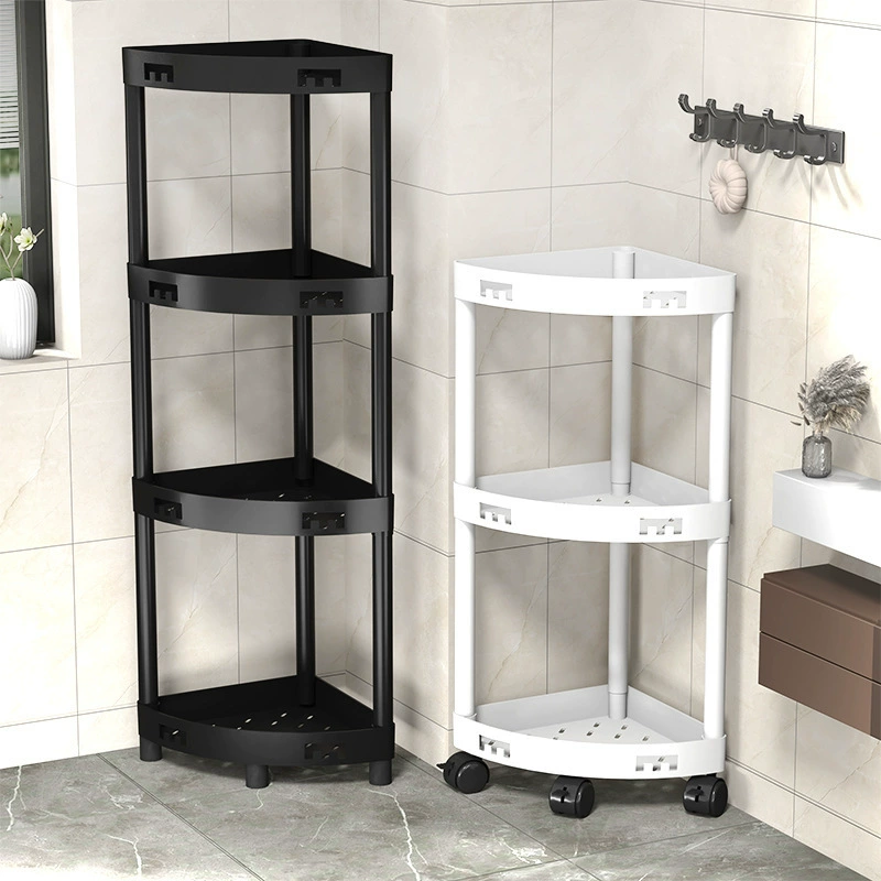 Ванная комната, ванная комната, многоуровневая полка хранения угловой душевой комнаты хранение полка для туалета угла