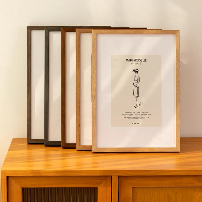 Casual Picture Frame Empty Frame Framed Large Size Wooden Photo Frame Wall Hanging 30*40cm Poster Decorative Frame Manufacturer Wholesale