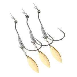 2g/3g/4g/5g/7g弹簧带铅曲柄钩加亮片宽腹单钩路亚铅头钩跨境电商