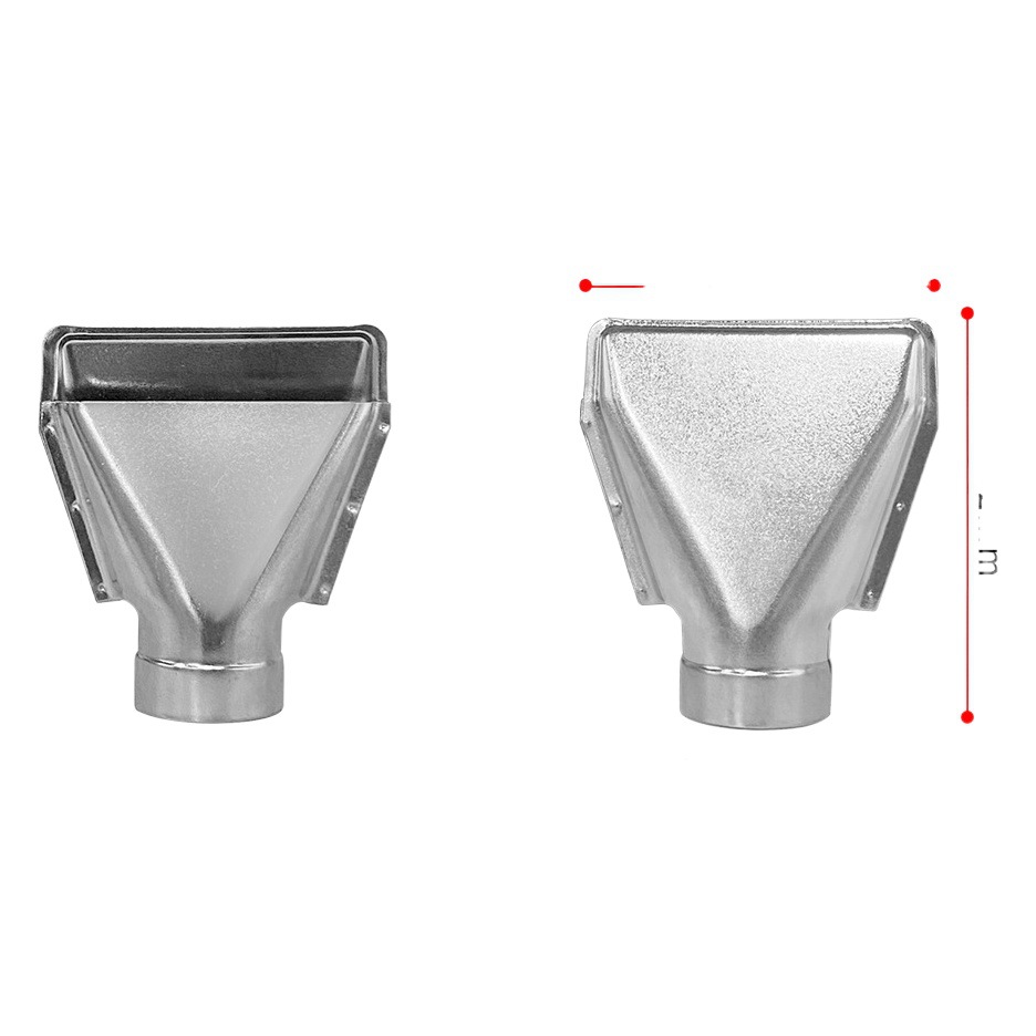 Pistola de aire caliente boquilla plana boquilla de viento pequeña de 3 capas boquilla de tubo largo boquilla plana grande película termorretráctil boquilla codo boquilla industrial