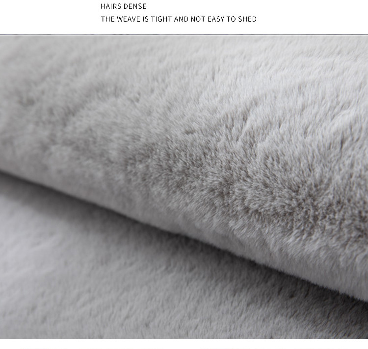 Rabbit Fur Room Master Bedroom Bedside Carpet Cloakroom Bedroom Winter Bedside Blanket Plush Bay Window Mat Window Sill Mat