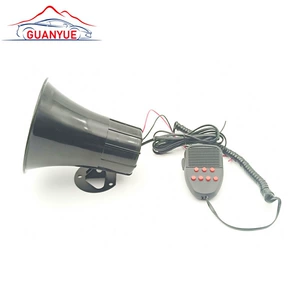 Avtomobil səs siqnalı 7 tonlu dairəvi ağız 12V motosiklet həyəcan siqnalı