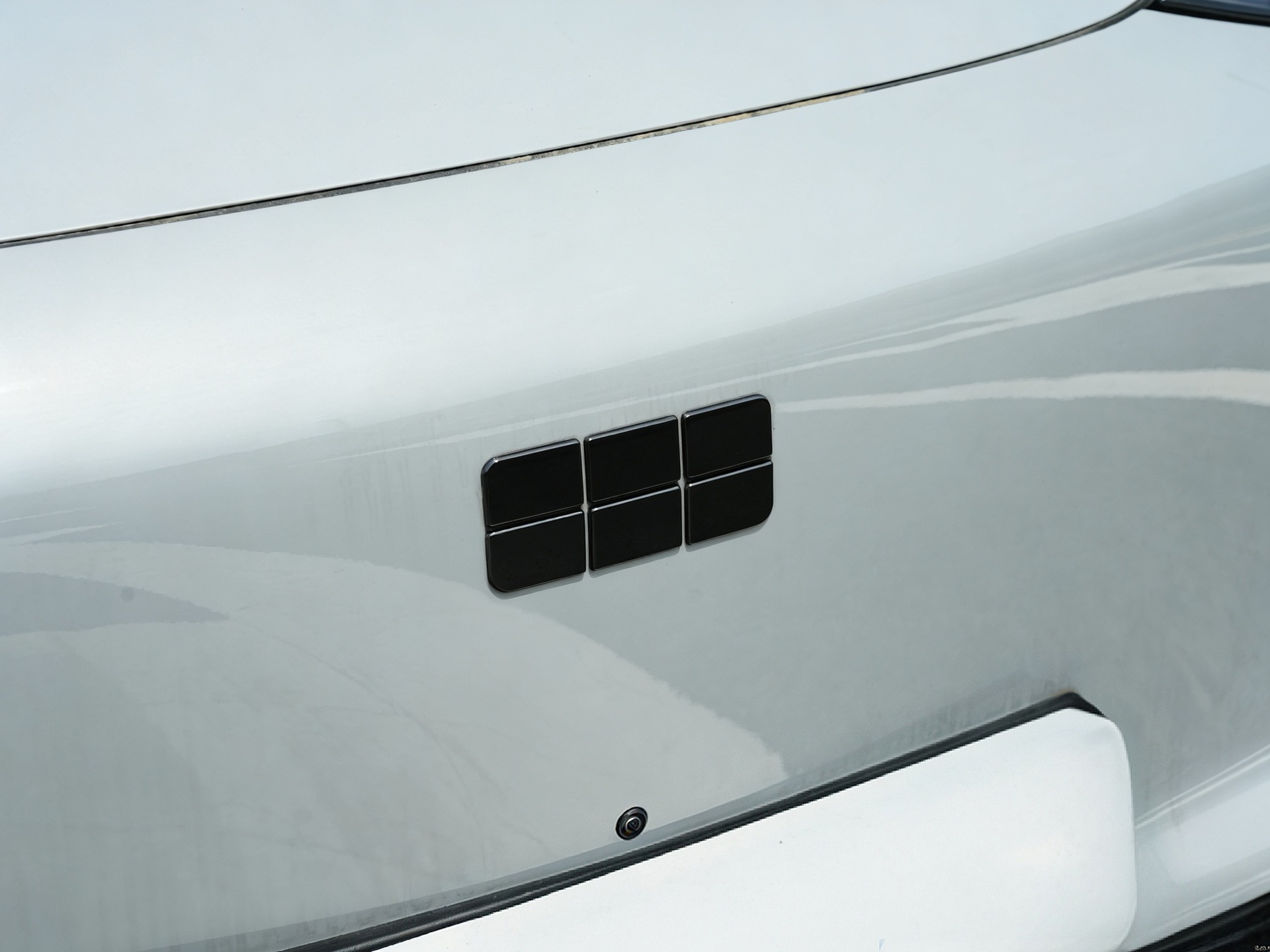 Suitable for Geely Galaxy E8/ Car Rear Emblem Sticker Personalized Blackened Modification Black Warrior Non-Destructive Overlay
