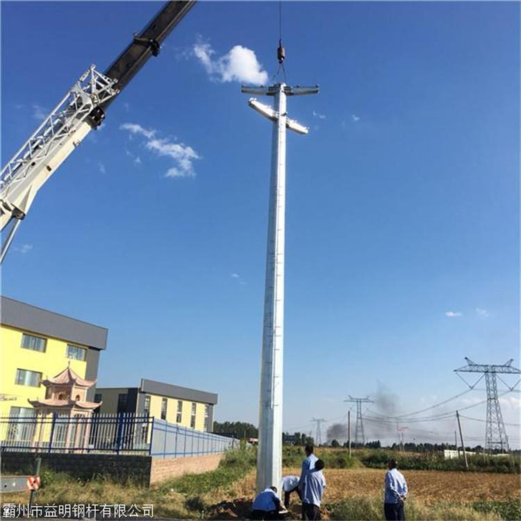 电力钢杆 输电线路钢杆 终端钢杆 耐张杆兼终端杆 防腐性好