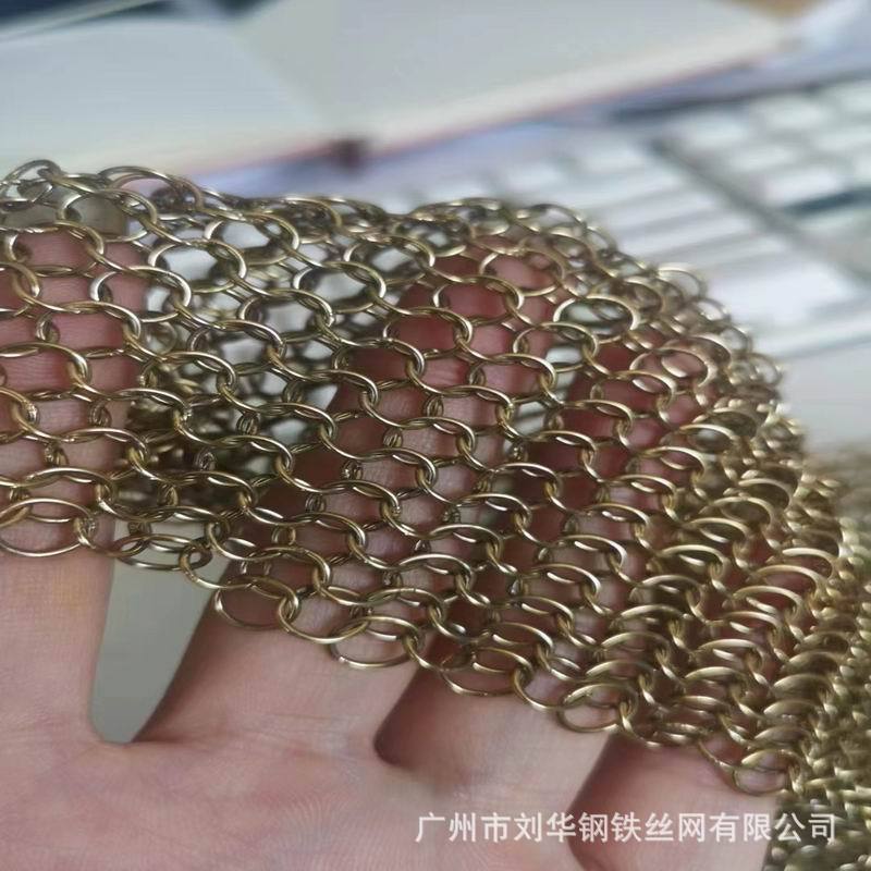 金属环装饰网 环形装饰网帘 酒店屏风隔断装饰帘