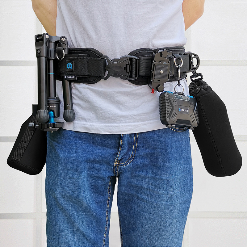 Puluz Fat Cow Multifunctional Photography Belt Mountaineering Cycling Waist Bag Slr Digital Camera Fixed Quick Release Belt
