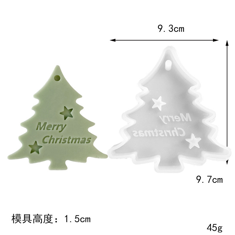 クリスマスの鈴クリスマスツリーのヘラジカのゴムのゴムの金型、柔らかい陶器の粘土の石膏の自動車の置物の形の工具|undefined