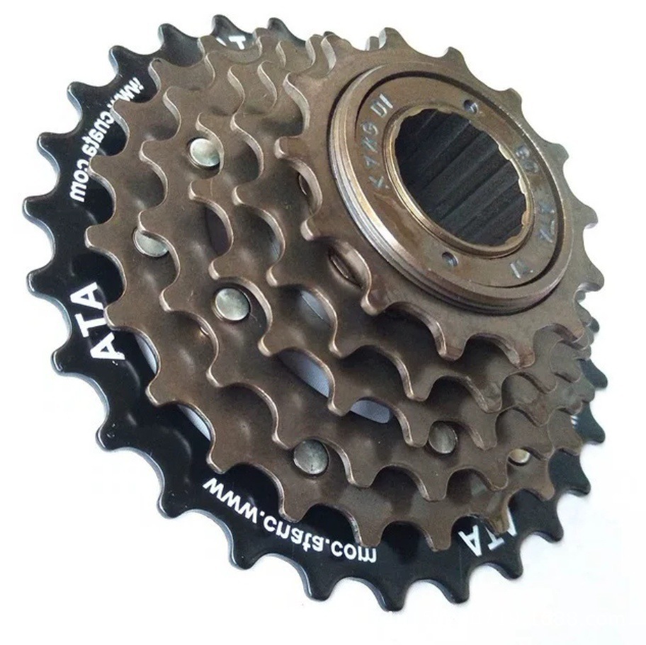 ATA Kangdi Volante giratorio de 6 velocidades Volante roscado de 6 velocidades Volante giratorio de bicicleta de montaña de 18 velocidades Volante giratorio de bicicleta de montaña