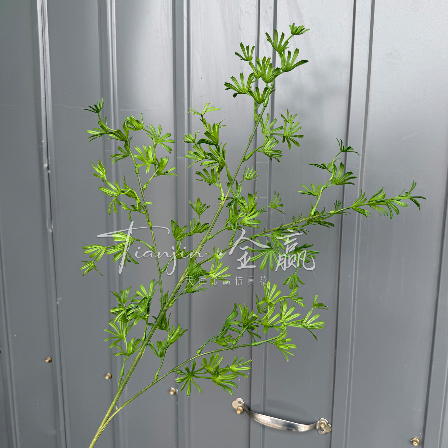 Boda Mori Simulación de flores y plantas verdes Pico de bambú Hierba Simulación de plantas verdes de invierno espárragos Plantas de simulación Escenografía de plantas verdes falsas