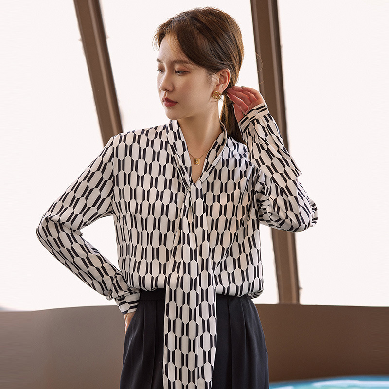 Autumn design shiffon elegant professional shirt