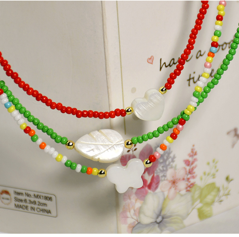 Simple Style Heart Shape Beads/Beads Shell Necklace