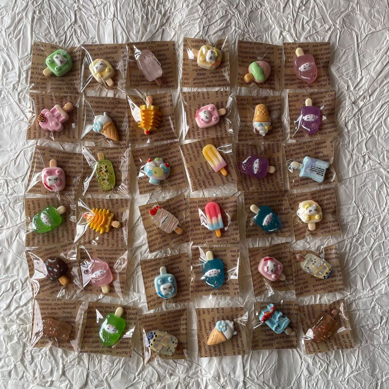 Mini Ice Cream Sundae Food Toy Individually Packaged Miniature Artificial Kidsren's Play House Toy Food Wholesale