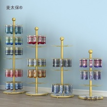 挂袜子的架子展示架货架落地多功能超市店铺圆形旋转手套口麦太保