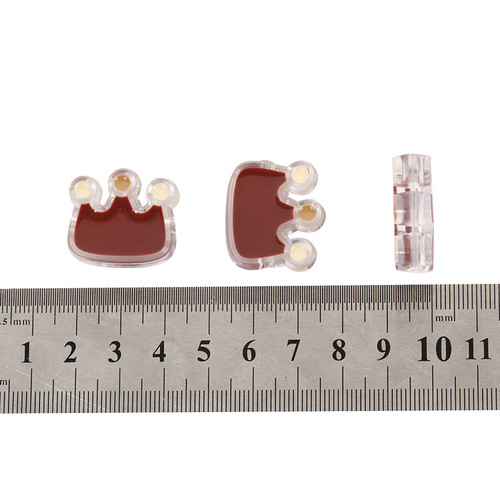 DIY Accessory Headband String Beads Transparent Hole Acrylic Droplet Oil Crown Cartoon Phone Chain Pendant Accessory
