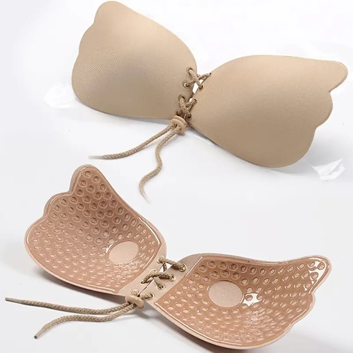 Pantalones de pecho de diosa lesbiana para evitar la caída del pecho de tamaño pequeño y espesado