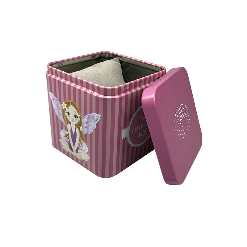 批发马口铁手表铁盒 圣诞节糖果巧克力包装铁盒 婚庆伴手礼喜糖盒