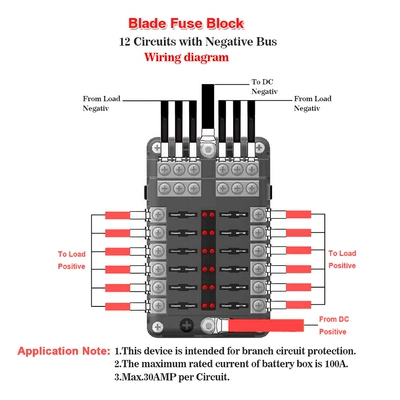 box insert with negative electrode: Power supply, ignition system accessories