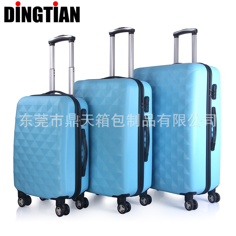 Factory Direct Sales Zipper Suitcase Abs Password Box Suitcase Hard Case Trolley Case Boarding Case Cross-Border E-Commerce Oem