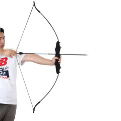 Bow and Arrow Range Wooden Handle Self-Locking Recurve Bow Entry-Level Fiber Glass Split-Body Compound Bow Wooden Equipment Direct Supply