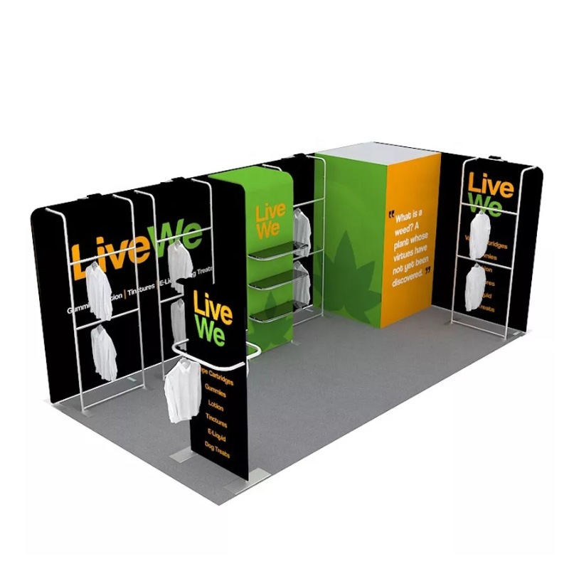 Stand de Exhibición Pop Up 20ft de Aleación de Aluminio Personalizado para Exposiciones y Eventos
