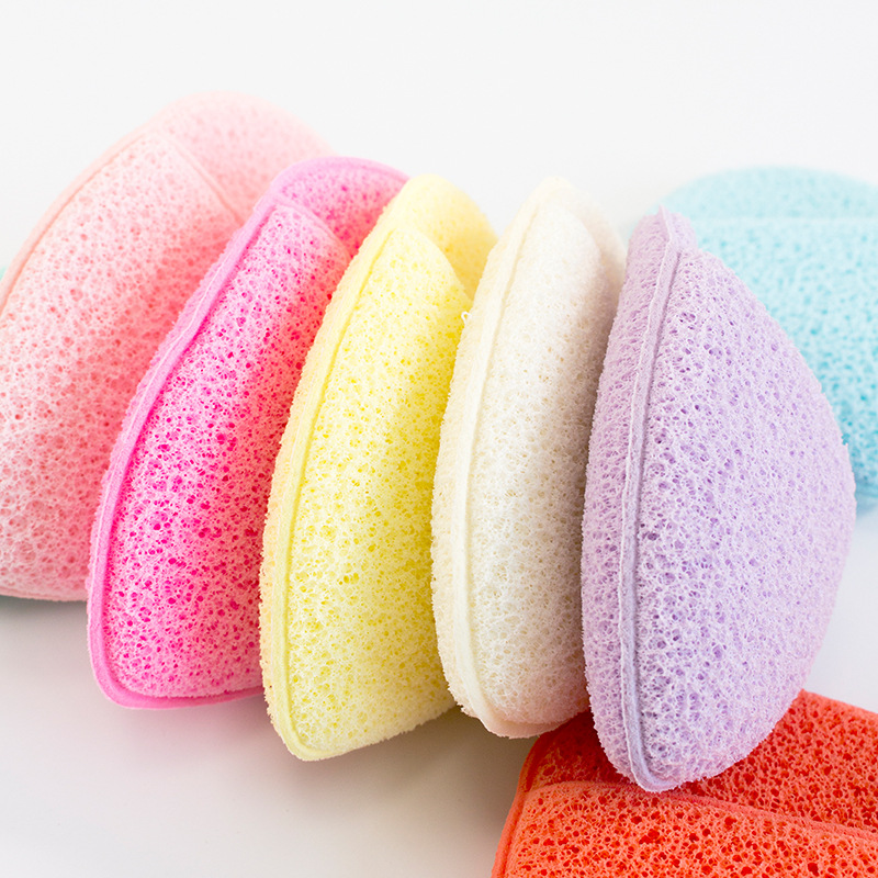 Casual Solid Color Sponge Facial Cleaning Puff 1 Piece display picture 2