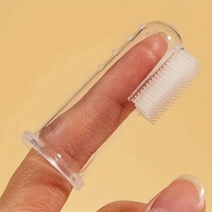 2025 New Cross-Border Dropshipping of 5 Pet Finger Toothbrushes to Effectively Clean Teeth