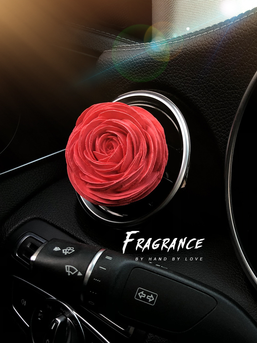 Car aromatherapy perfume wholesale Buttercup peony car air conditioning outlet decoration car expansion stone ornaments women