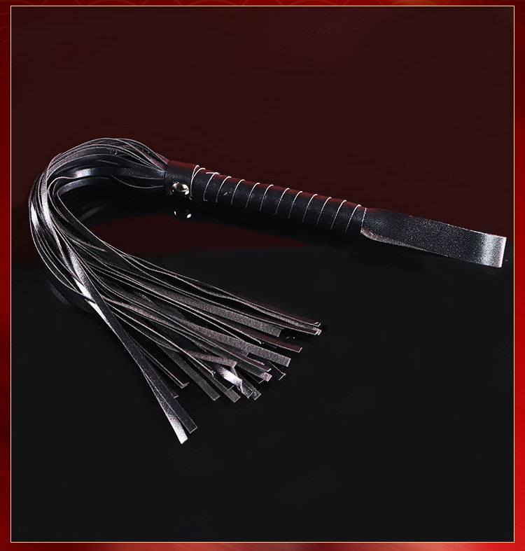 PU Leather Short Whip for Couples, Pink Flirting Aid, Adult Sensory Play Accessory — detail image 16