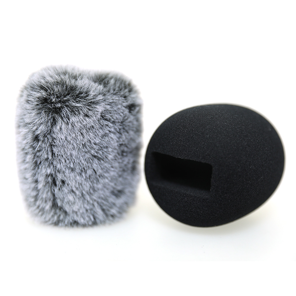 マイク手持ちブラケット棒防風スポンジ街拍取材録画無線ネクタイ麦取材棒防風毛羽カバー