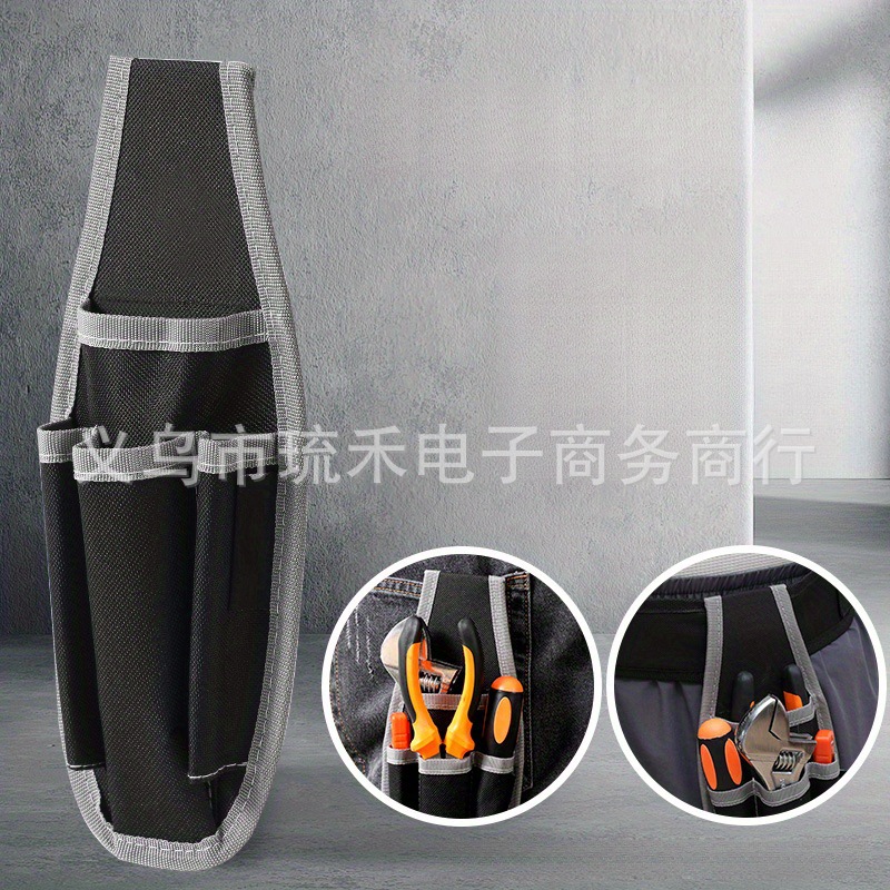 (2개) 재고 도구 허리 가방 옥스포드 천 내마모성 및 단단한 도구 키트 방수 전기 가방 두꺼운 하드웨어 도구 보관 가방