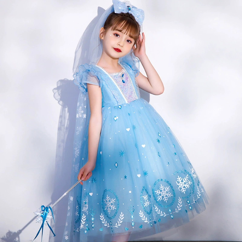 Девушки с светильником Принцесса юбка Летнее новое праздничное шоу одеваются Платье Принцесса Аиша Платье Одно поколение