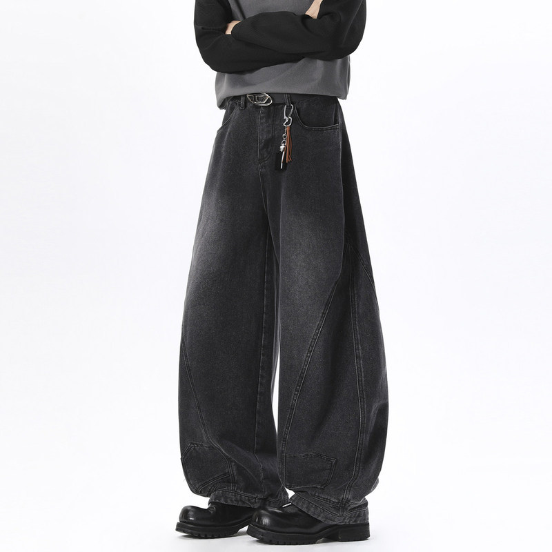 Men's Jeans Spring American Style Wide-Leg Pants 2026 New Youth Loose Straight Casual Long Pants for Men Men's Jeans Spring American Style Wide-Leg Pants 2026 New Youth Loose Straight Casual Long Pants for Men