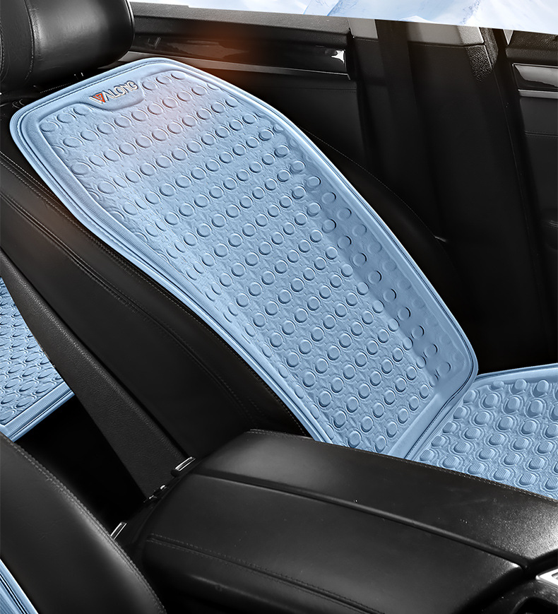 Amazon Summer Car Cooling Pad Single Piece Gel Seat Cushion Breathable Silicone Cooling Car Seat Cushion Multi-Piece Seat Cushion Cover