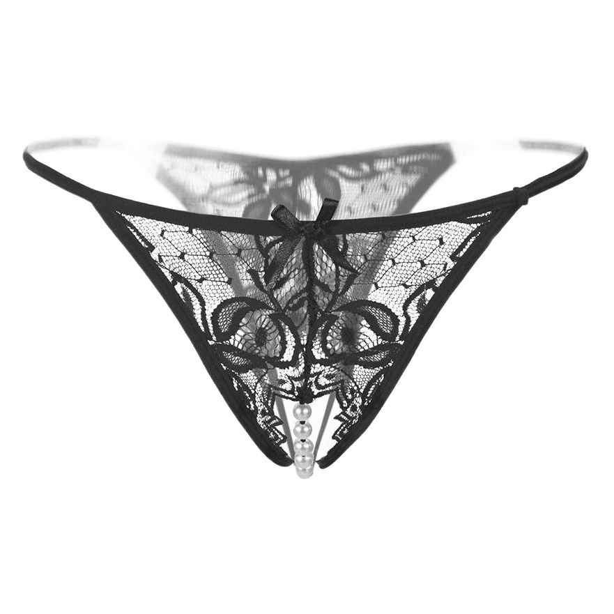 Горячие жемчужные массажные сексуальные трусики сексуальные женские кружевные прозрачные стринги с открытой промежностью экзотические трусики