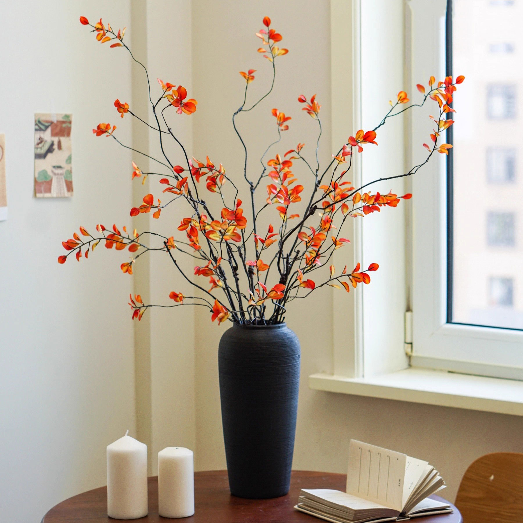 Modern Simple Ceramic Vase, Light Luxury Flower Arrangement, High-End Niche Living Room Entrance Decoration Vase Ceramic