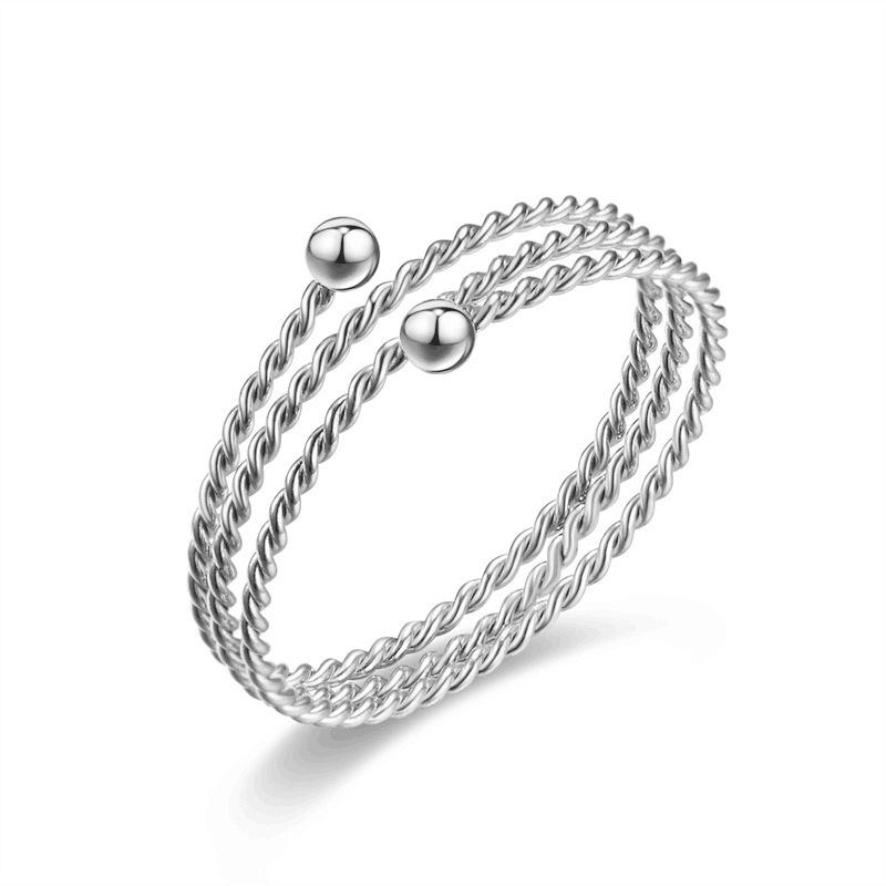 Real Gold Plated Plating Material Real Gold Plated 201 Stainless Steel PVD Coated Rhinestones Solid Color Waterproof Non Tarnish Simple Style Rings For Women'S