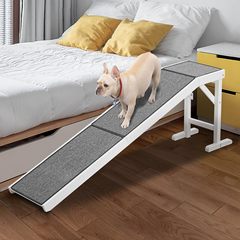 犬用ソファはしごペット滑り止めスロープ犬用クライミングフレームAmazon新製品無垢材調節可能なペット犬用クライミングはしご