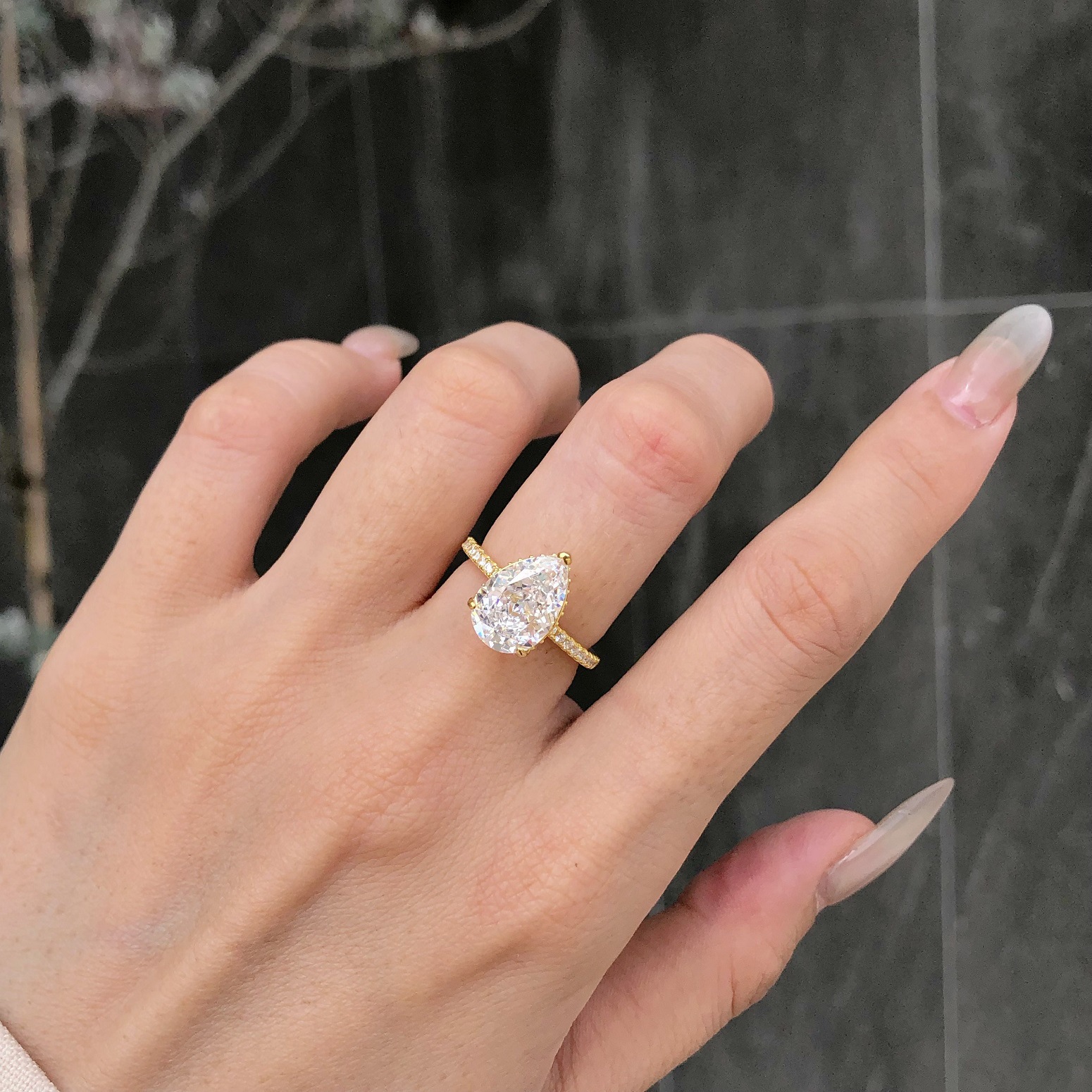 6g Weight Zircon Inlay Material Rings Classification 1 Piece Quantity Holiday, Daily Occasion 925 Sterling Silver Material Water Droplets Pattern Women's Gender Inlay Design Simple Style, Classic Style Style 925 Sterling Silver Zircon Water Droplets Rings 4