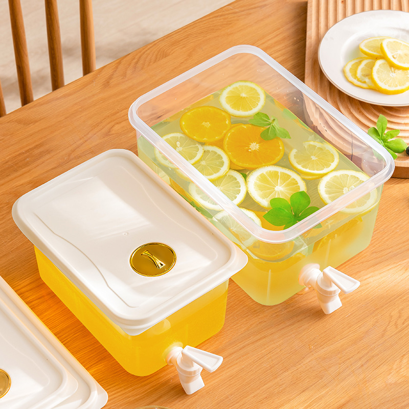 Wholesale 5L Large Capacity Cold Water Kettle with Faucet Summer Fruit Tea Herbal Tea Ice Water Bucket Flower Tea Refrigerator Beverage Bucket Wholesale 5L Large Capacity Cold Water Kettle with Faucet Summer Fruit Tea Herbal Tea Ice Water Bucket Flower Tea Refrigerator Beverage Bucket